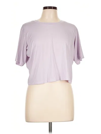Pre-owned Fabletics Short Sleeve T-shirt In Purple