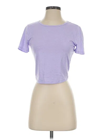 Pre-owned Fabletics Short Sleeve T-shirt In Purple