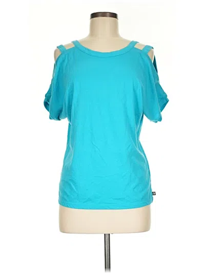 Pre-owned Fabletics Short Sleeve T-shirt In Teal