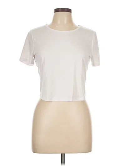 Pre-owned Fabletics Short Sleeve T-shirt In White