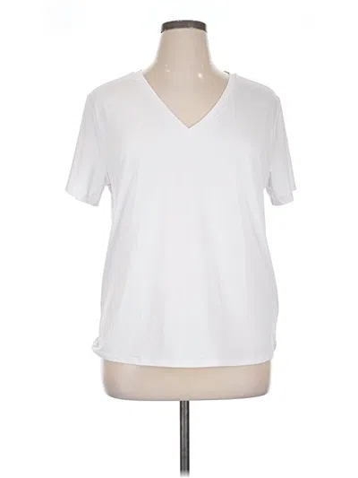 Pre-owned Fabletics Short Sleeve T-shirt In White