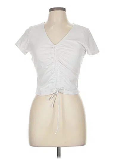 Pre-owned Fabletics Short Sleeve T-shirt In White