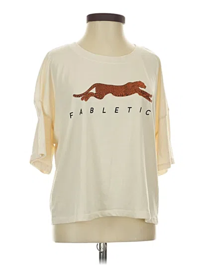 Pre-owned Fabletics Short Sleeve T-shirt In White