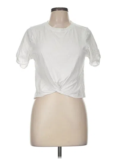 Pre-owned Fabletics Short Sleeve T-shirt In White