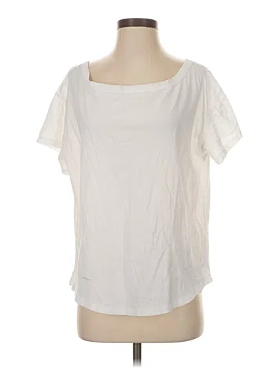 Pre-owned Fabletics Short Sleeve T-shirt In White