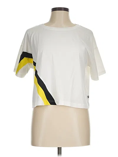 Pre-owned Fabletics Short Sleeve T-shirt In White