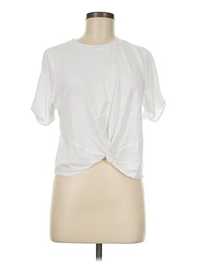 Pre-owned Fabletics Short Sleeve T-shirt In White