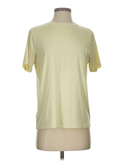 Pre-owned Fabletics Short Sleeve T-shirt In Yellow