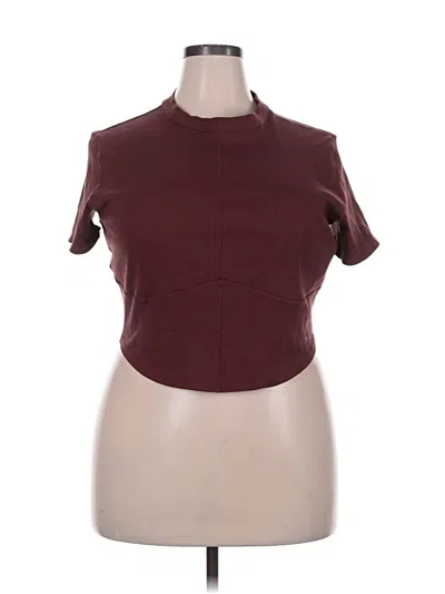 Fabletics Short Sleeve Turtleneck In Brown