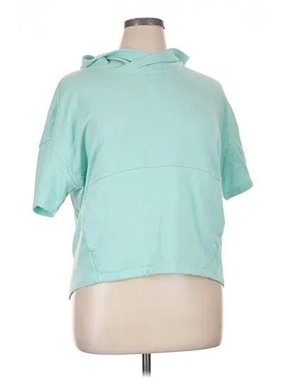 Pre-owned Fabletics Short Sleeve Turtleneck In Teal