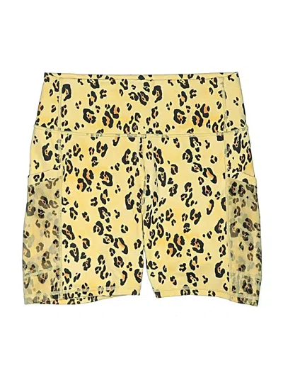 Pre-owned Fabletics Shorts In Yellow
