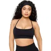 Fabletics Sleek Seamless Strappy Low Impact Bra In Black