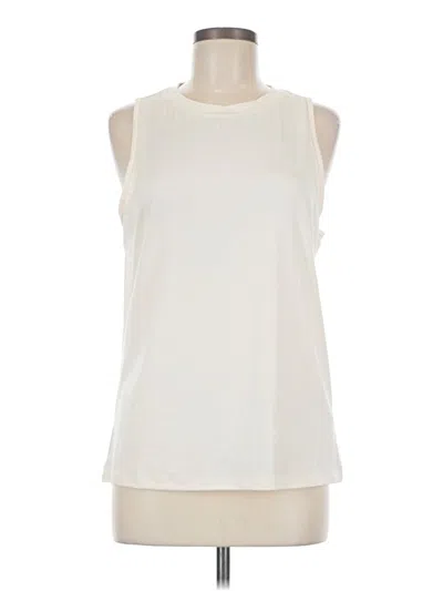 Pre-owned Fabletics Sleeveless Blouse In White