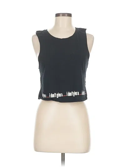 Pre-owned Fabletics Sleeveless T-shirt In Black