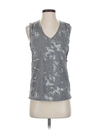 Pre-owned Fabletics Sleeveless T-shirt In Gray