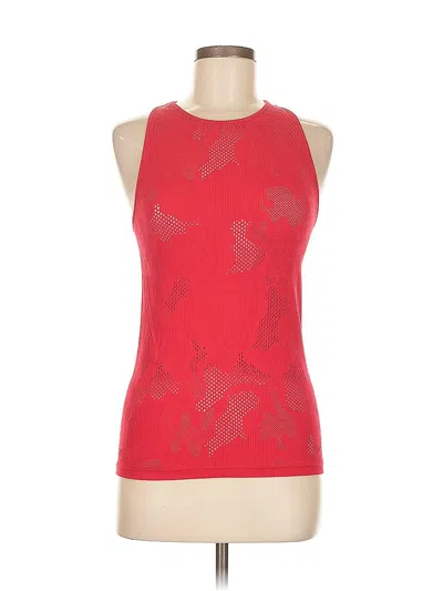 Pre-owned Fabletics Sleeveless T-shirt In Red