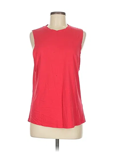 Pre-owned Fabletics Sleeveless T-shirt In Red