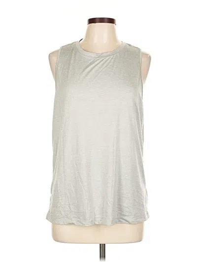 Pre-owned Fabletics Sleeveless T-shirt In Silver