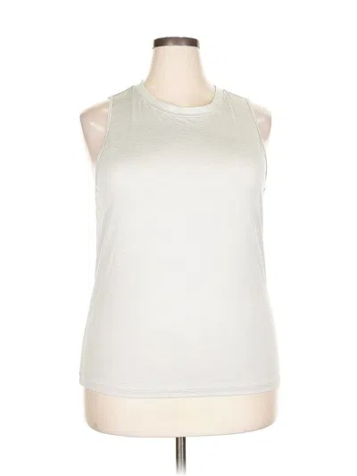 Pre-owned Fabletics Sleeveless T-shirt In Silver