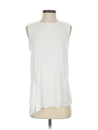 Pre-owned Fabletics Sleeveless T-shirt In White