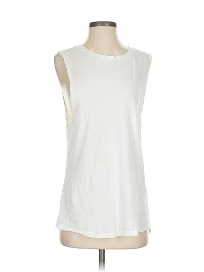 Pre-owned Fabletics Sleeveless T-shirt In White