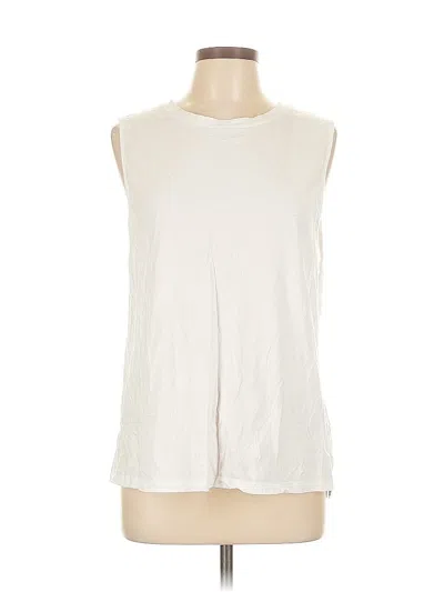Pre-owned Fabletics Sleeveless T-shirt In White