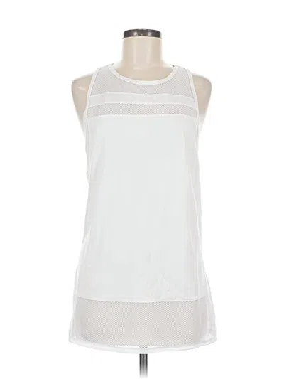 Pre-owned Fabletics Sleeveless T-shirt In White