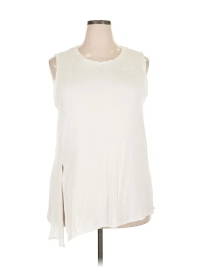 Pre-owned Fabletics Sleeveless T-shirt In White