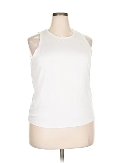Pre-owned Fabletics Sleeveless T-shirt In White