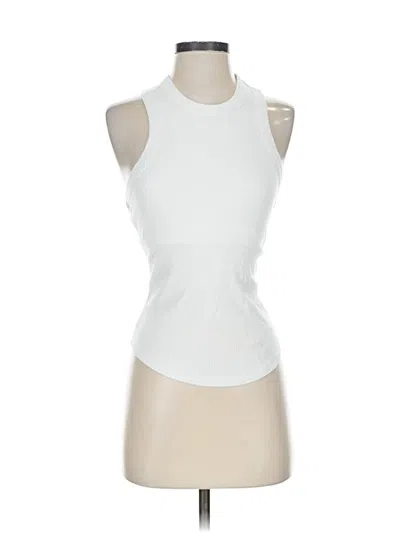 Pre-owned Fabletics Sleeveless T-shirt In White