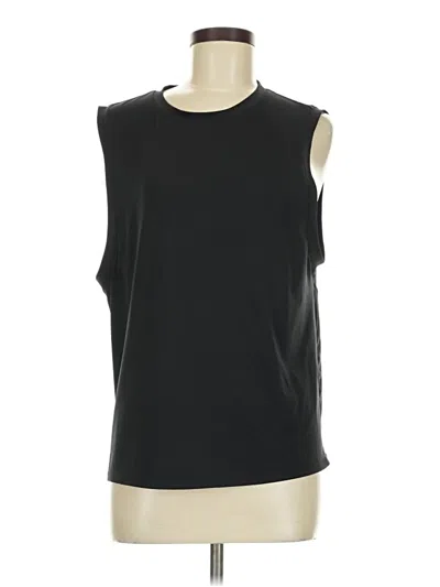 Pre-owned Fabletics Sleeveless Top Black Crew Neck Tops