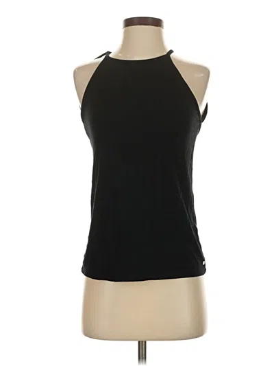 Pre-owned Fabletics Sleeveless Top Black Halter Neckline Tops