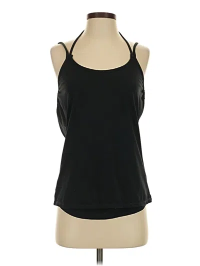 Pre-owned Fabletics Sleeveless Top Black Halter Neckline Tops