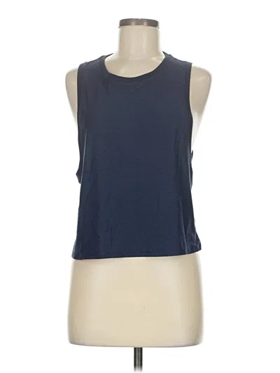 Pre-owned Fabletics Sleeveless Top Blue Boatneck Tops
