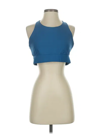Pre-owned Fabletics Sleeveless Top Blue Halter Neckline Tops