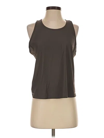 Pre-owned Fabletics Sleeveless Top Brown Halter Neckline Tops