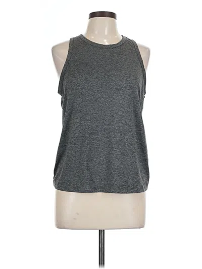 Pre-owned Fabletics Sleeveless Top Gray Halter Neckline Tops