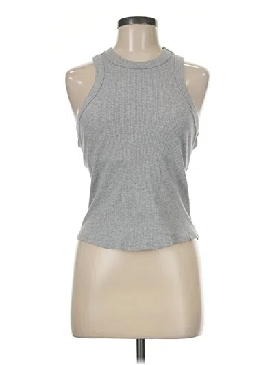 Pre-owned Fabletics Sleeveless Top Gray Halter Neckline Tops