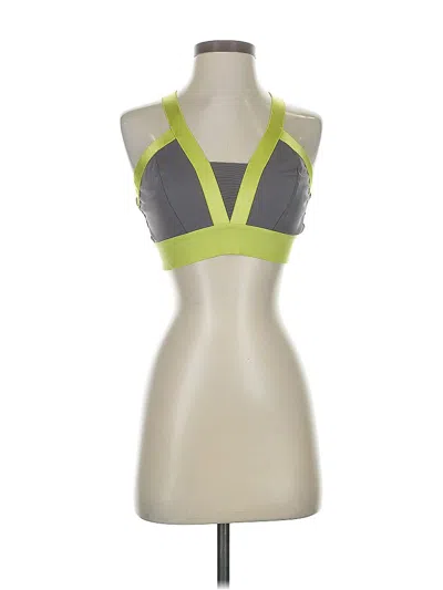 Pre-owned Fabletics Sleeveless Top Green Halter Neckline Tops