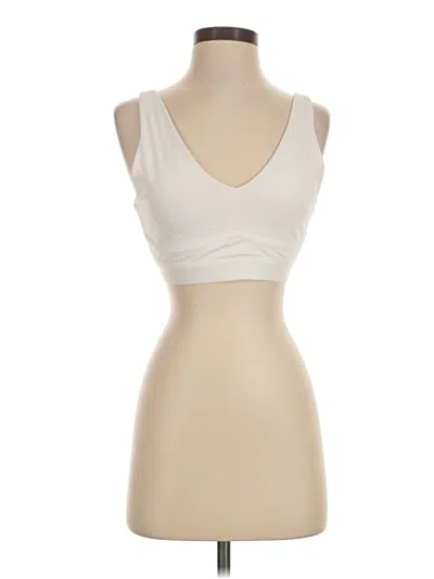 Pre-owned Fabletics Sleeveless Top Ivory Sweetheart Neckline Tops