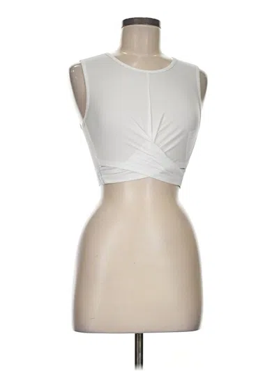 Pre-owned Fabletics Sleeveless Top White Strapless Neckline Tops