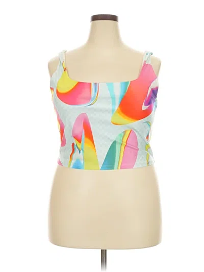 Pre-owned Fabletics Sleeveless Top White Strapless Neckline Tops