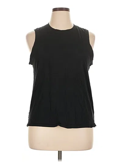 Pre-owned Fabletics Sleeveless T-shirt In Black