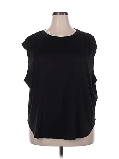 Pre-owned Fabletics Sleeveless T-shirt In Black