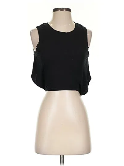 Pre-owned Fabletics Sleeveless T-shirt In Black