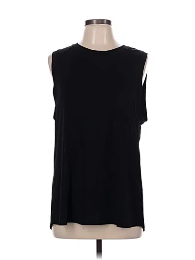 Pre-owned Fabletics Sleeveless T-shirt In Black