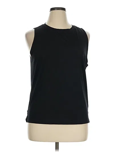 Pre-owned Fabletics Sleeveless T-shirt In Black
