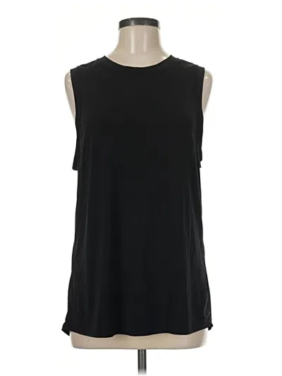 Pre-owned Fabletics Sleeveless T-shirt In Black