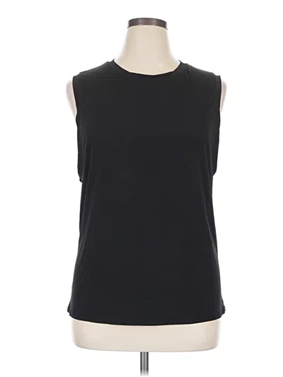 Pre-owned Fabletics Sleeveless T-shirt In Black