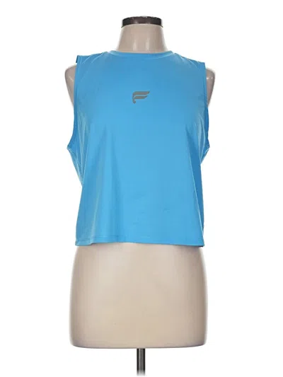 Pre-owned Fabletics Sleeveless T-shirt In Blue